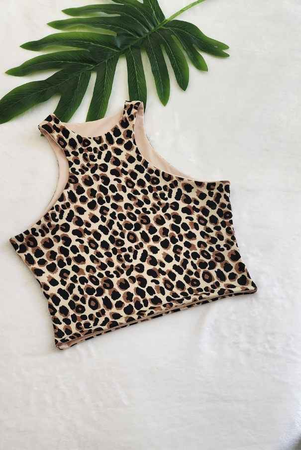 Crop Top Esqueleto Animal