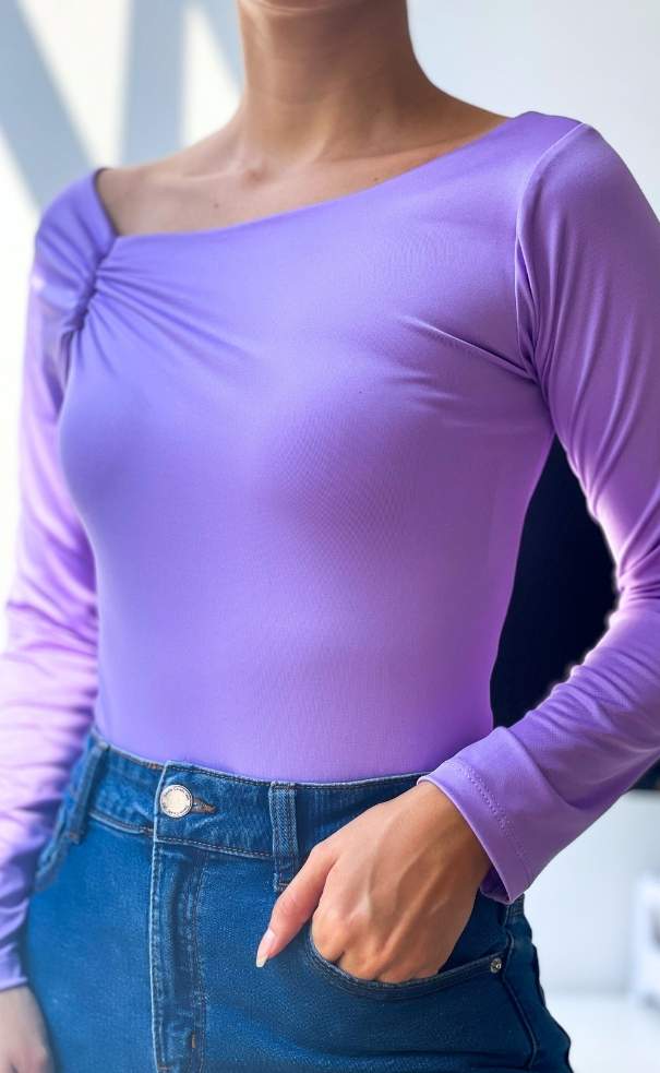 Blusa Manga Larga Zurcido