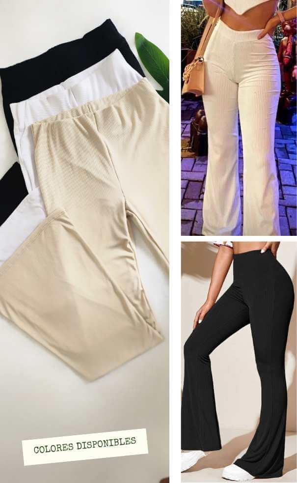 Pantalón Bota Ancha Rib
