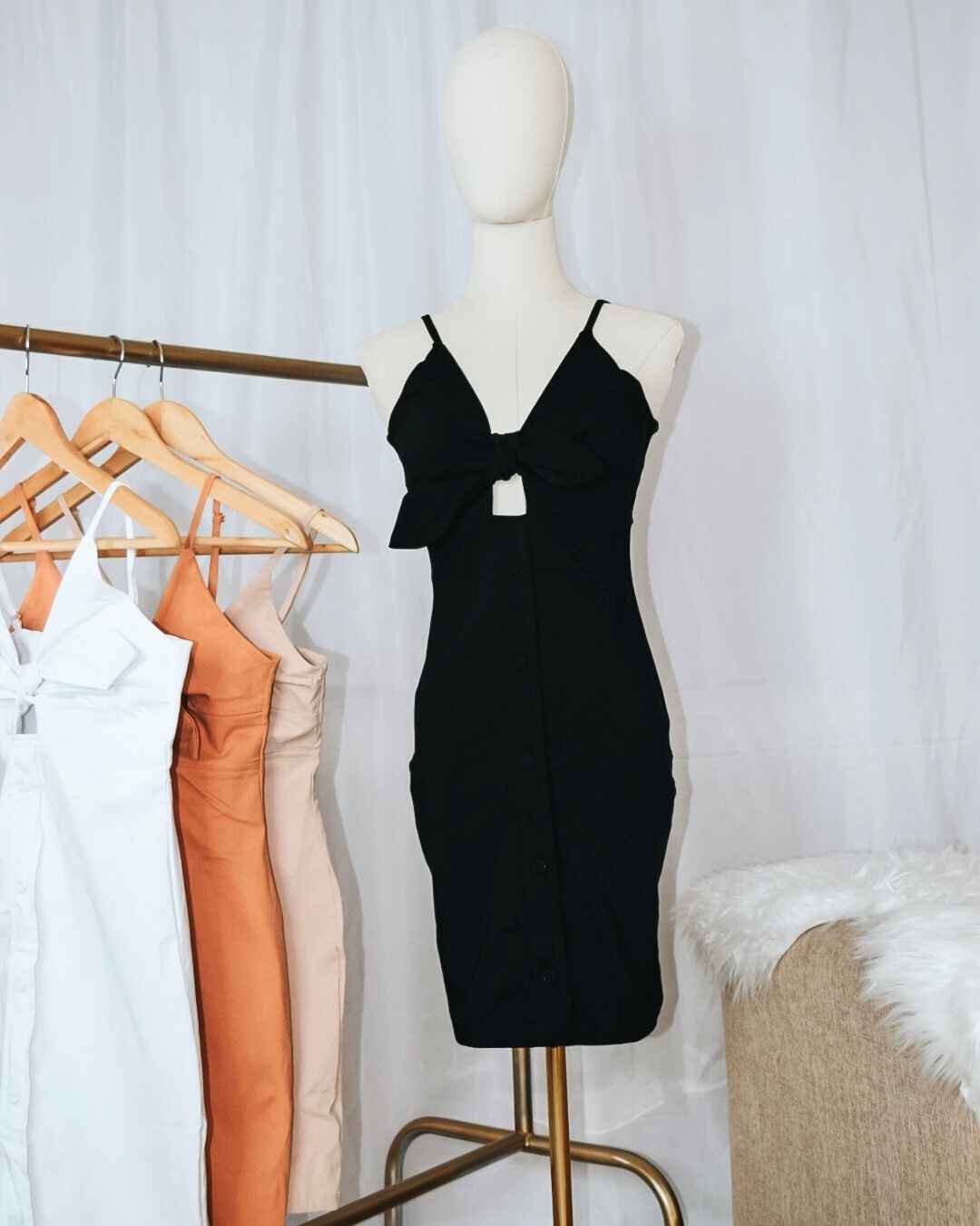 Vestido Nudo Botones