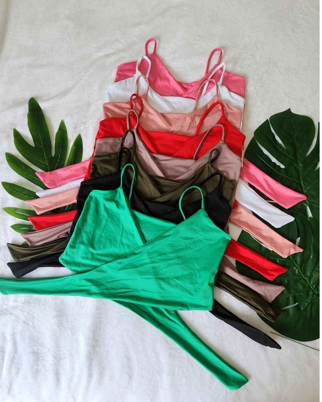 Crop Top Coquette Tira Moño
